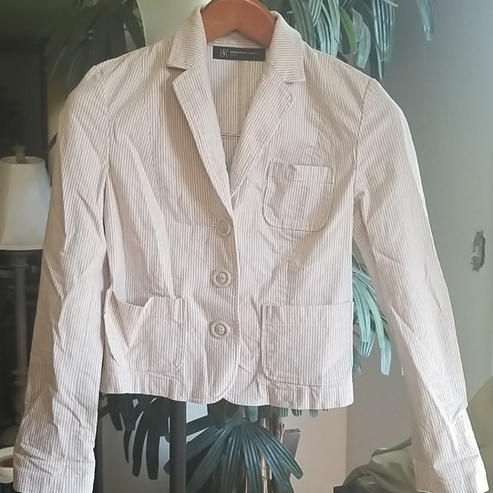 INC petite blazer